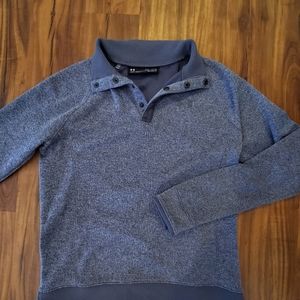 Boys LG Gray under armour long sleeve